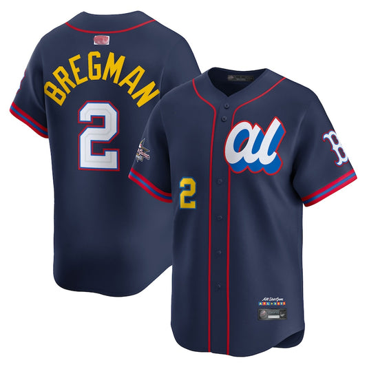 American League #2 Alex Bregman Player Navy All-Star Edition Limited Baseball Jerseys