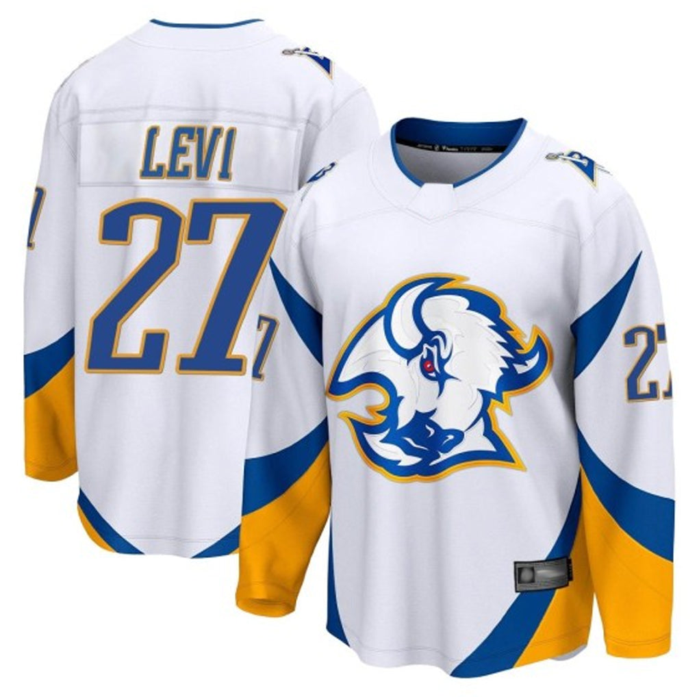 B.Sabres #27 Devon Levi Player Breakaway Fanatics Special Edition White Hockey Jerseys