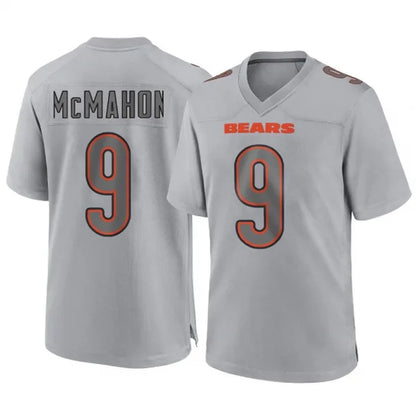 C.Bears #9 Jim McMahon Player Gray Fashion Football Jerseys