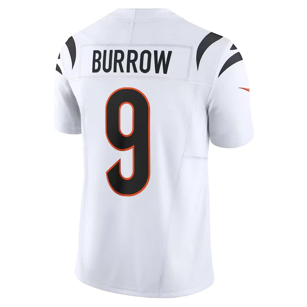 C.Bengals #9 Joe Burrow Player White Vapor F.U.S.E. Limited Football Jerseys