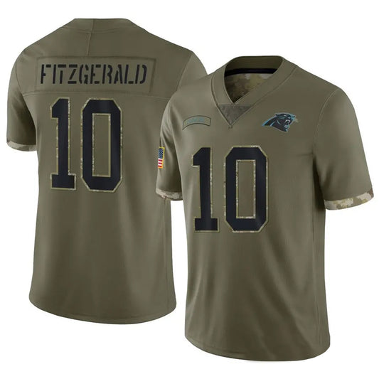 C.Panthers #10 Ryan Fitzgerald Player Salute To Service Olive Football Jerseys