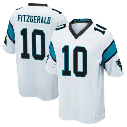 C.Panthers #10 Ryan Fitzgerald Player White Game Football Jerseys