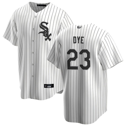 C.White Sox #23 Jermaine Dye Player Replica White Home Baseball Jerseys