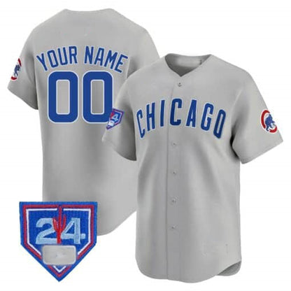 Custom C.Cubs Spring Training Patch Vapor Premier Limited V2 Jersey– Stitched Baseball Jerseys