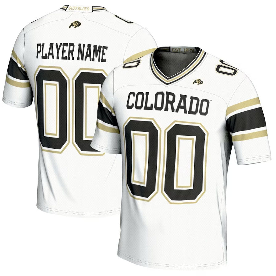 Custom C.Buffaloes GameDay Greats NIL Pick-A Football Jersey - White American College Jerseys