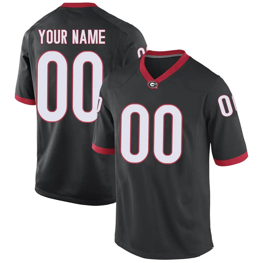 Custom Georgia Bulldogs 100th Anniversary Untouchable Black Game Football Jerseys