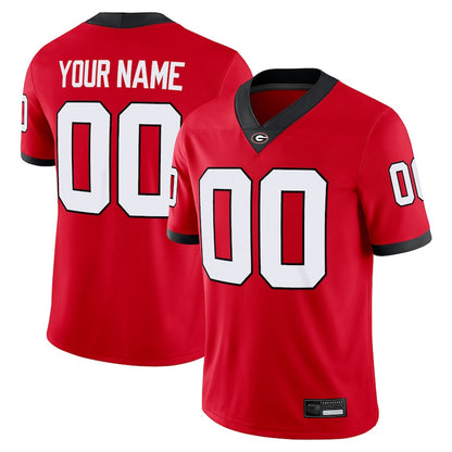 Custom Georgia Bulldogs Red Game Football Jerseys