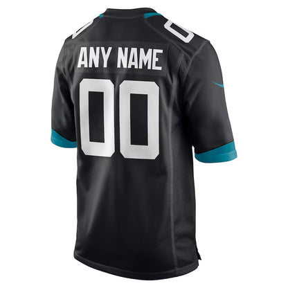 Custom J.Jaguars Black Home Game Football Jerseys