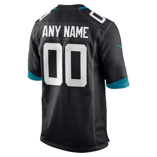 Custom J.Jaguars Black Home Game Football Jerseys