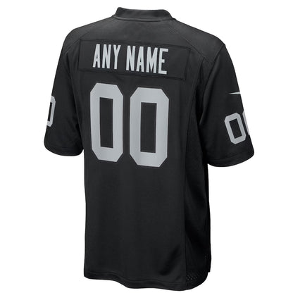 Custom LV.Raiders Black Home Game Football Jerseys