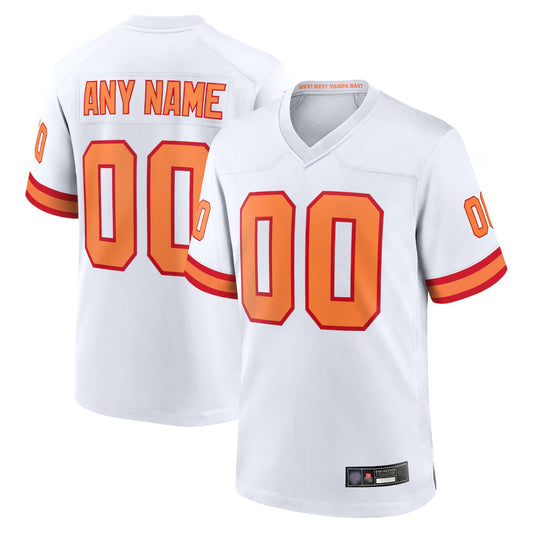 Custom TB.Buccaneers 50th Season White Home Game Football Jerseys