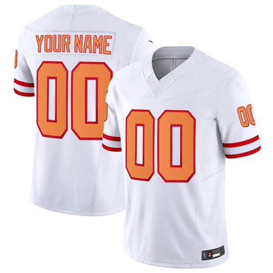 Custom TB.Buccaneers White Vapor F.U.S.E. Limited Football Jerseys