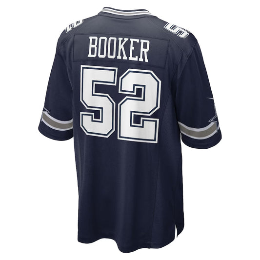 D.Cowboys #52 Tyler Booker Player Navy Home  Game Football Jerseys