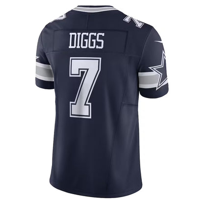 D.Cowboys #7 Trevon Diggs Player Navy Vapor F.U.S.E. Limited Football Jerseys