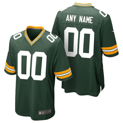 GB.Packers Home Game Football Jerseys - Green - Custom