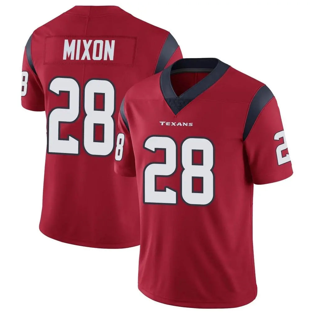 H.Texans #28 Joe Mixon Player Red Vapor Limited Football Jerseys
