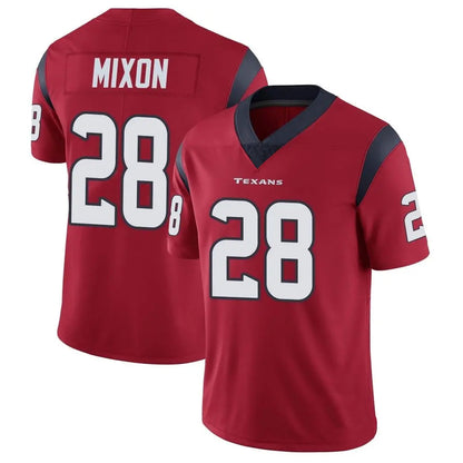 H.Texans #28 Joe Mixon Player Red Vapor Limited Football Jerseys