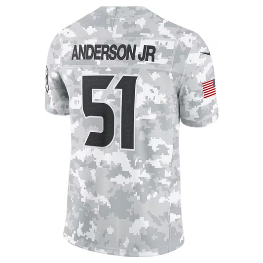 H.Texans #51 Will Anderson Jr. Player Arctic Camo Salute to Service Limited Football Jerseys