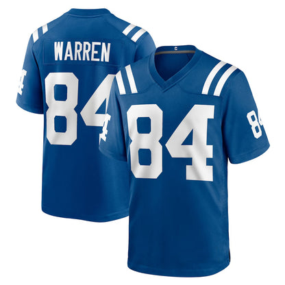 IN.Colts #84 Tyler Warren Player Royal Home Game Football Jerseys