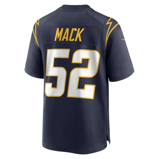#52 Khalil Mack Player LA.Chargers Navy Game Stitched Football Jerseys