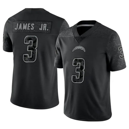 LA.Chargers Derwin James Jr. Player Black RFLCTV Limited Football Jerseys