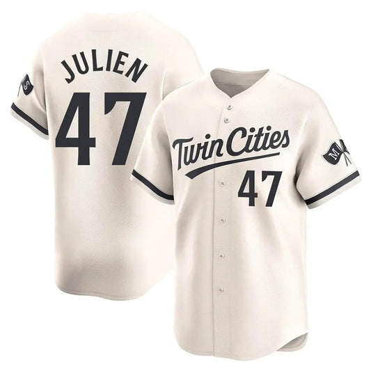 M.Twins #47 Edouard Julien Player Cream Home Limited Baseball Jerseys