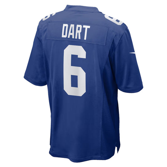 NY.Giants #6 Jaxson Dart Player Royal Home Game Football Jerseys