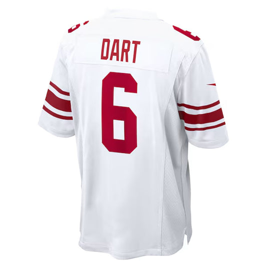 NY.Giants #6 Jaxson Dart Player White Home Game Football Jerseys