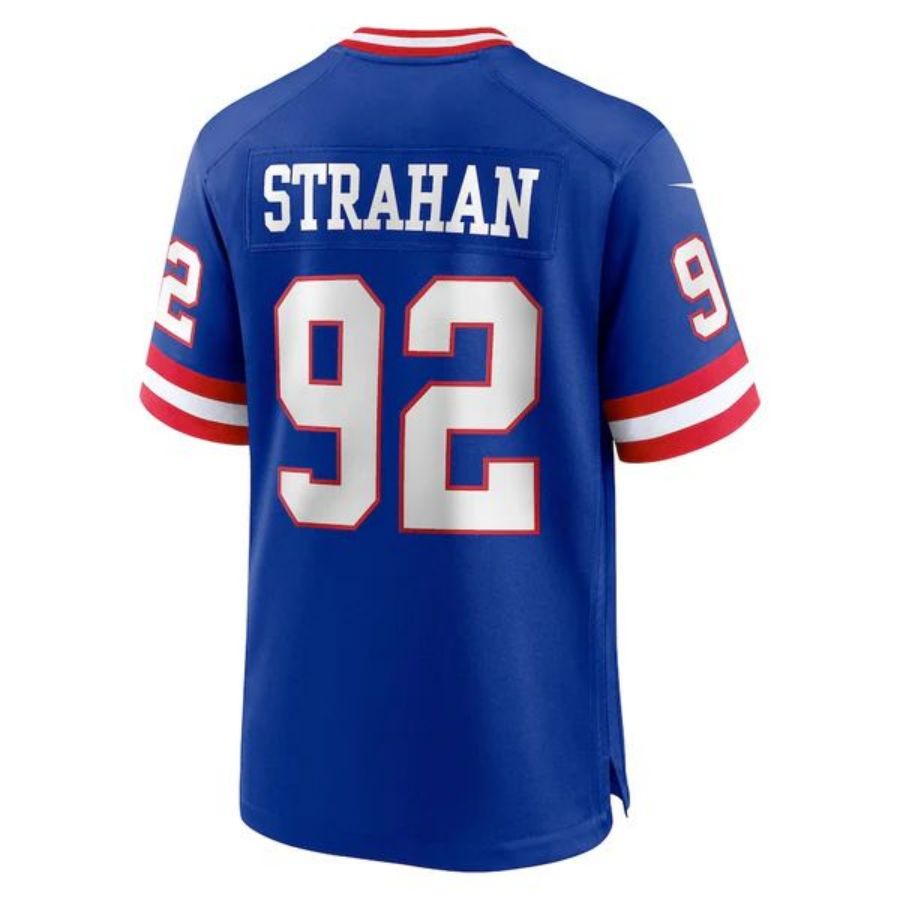 #92 Michael Strahan Player NY.Giants Royal Classic Game Football Jerseys