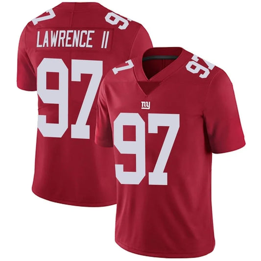 NY.Giants #97 Dexter Lawrence II Player Vapor Red Limited Football Jerseys