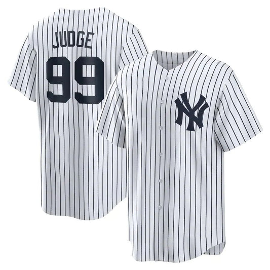 NY.Yankees #99 Aaron Judge White Home Replica Player Baseball Jerseys