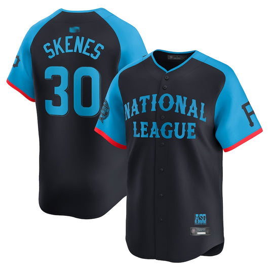 National League #30 Paul Skenes Player Navy All-Star Game Limited Baseball Jerseys