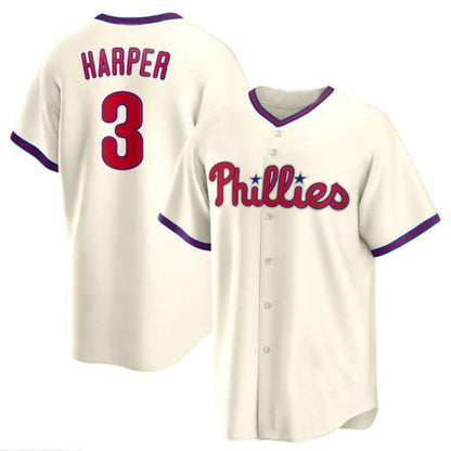 P.Phillies #3 Bryce Harper Player Light Blue Home Limited Stitched Baseball Jerseys