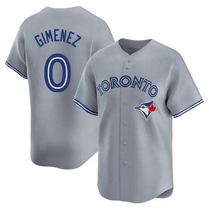 T.Blue Jays #0 Andres Gimenez Player Replica Gray Home Baseball Jerseys