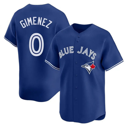 T.Blue Jays #0 Andres Gimenez Player Replica Royal Home Baseball Jerseys