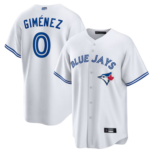 T.Blue Jays #0 Andres Gimenez Player Replica White Home Baseball Jerseys