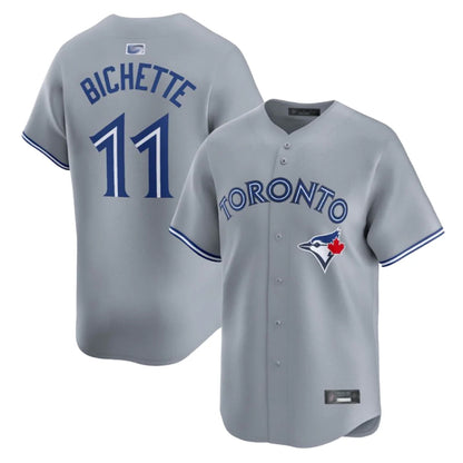 T.Blue Jays #11 Bo Bichette Player Grey Home Limited Baseball Jerseys