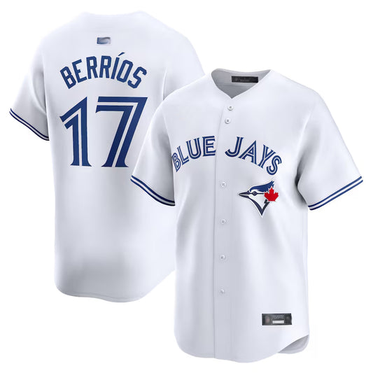 T.Blue Jays #17 Jose Berrios Player White Home Limited Baseball Jerseys