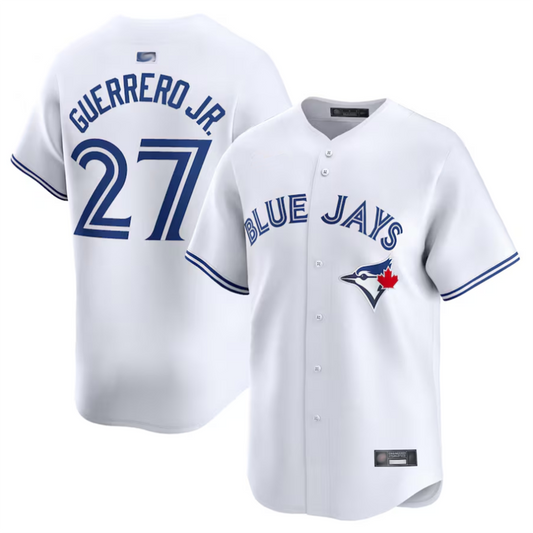 T.Blue Jays #27 Vladimir Guerrero Jr. Player White Home Limited Baseball Jerseys