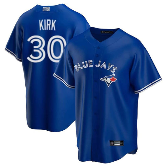 T.Blue Jays #30 Alejandro Kirk Player Royal Replica Baseball Jerseys