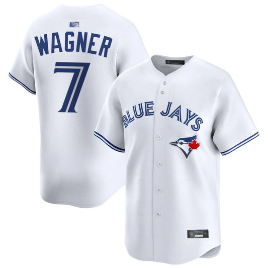 T.Blue Jays #7 Will Wagner Player White Limited Home Baseball Jerseys