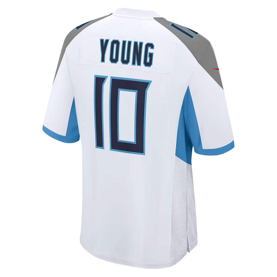 T.Titans #10 Vince Young Player White Home Game Football Jerseys