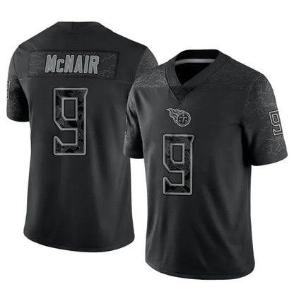 T.Titans #9 Steve McNair Player Black RFLCTV Limited Football Jerseys